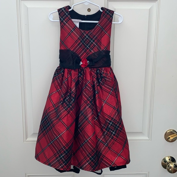 Jessica Ann Size 5 Beautiful Plaid Shimmering Red/Silver/Black Holiday/Other